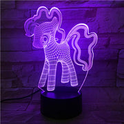 New 3D Night Light Unicorn 7 Color Change Remote Control Cute Dog USB Visual Lampara Baby Desk Lamp Kid Gift 514