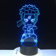 Uzumaki Naruto 3D Lamp Color Changing Light For Children Bedroom Decoration Nightlight Baby Kungfu Naruto Led Night Light Gift For Kids 3289