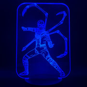 The Avengers Super Hero SpiderMan 3D LED Light Lamp Color Change Touch Night Light Lampara for Children Christmas Party Gifts