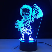 Anime ONE PIECE 3D Led Night Light Roronoa Zoro Figure Nightlight for Kids Child Bedroom Decoration Usb Table 3d Lamp Gift