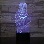 Hatsune Miku Figure USB 3D LED Night Light Multicolor RGB Boys Child Kids Baby Gifts Decorative lights Music Table Lamp Bedside