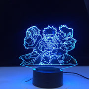 Naruto Team 3d Night Light 7 Uzumaki Naruto Sasuke Sakura Figure Home Decoration LED Night Lamp Anime Gift for Kids Child Boys
