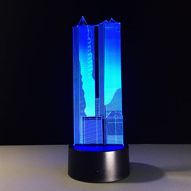 High Building 7 Colors Lamp 3D LED Lamp Visual Led Night Lights For Kids Touch Usb Table Lampara Lampe Baby Sleeping Nightlight