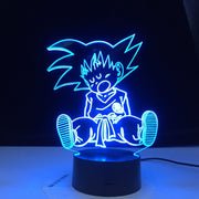 Baby Goku Sleep Figure Night Light for Bedroom Decoration 16 Colors Changing Usb Table 3d Lamp Dragon Ball Led Night Light Gift