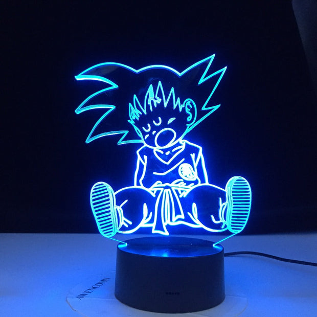 Baby Goku Sleep Figure Night Light for Bedroom Decoration 16 Colors Changing Usb Table 3d Lamp Dragon Ball Led Night Light Gift