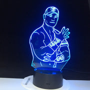 ohn Cena Sport Wrestler Celebrity 3D Led Night Light Touch Sensor Color Changing Nightlight for Office Room Decor Lights 3130