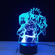 Naruto Uzumaki Led Night Light Anime Team 7 Sasuke Kakashi Hatake Kids Nightlight Itachi Uchiha 3d Lamp Child Brithday Gift