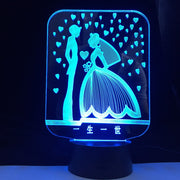 3D Led Night Light Valentine I Love U Usb Touch Remote Control 7 Colors Changable Glow In The Dark Toys Christmas Marry Gift