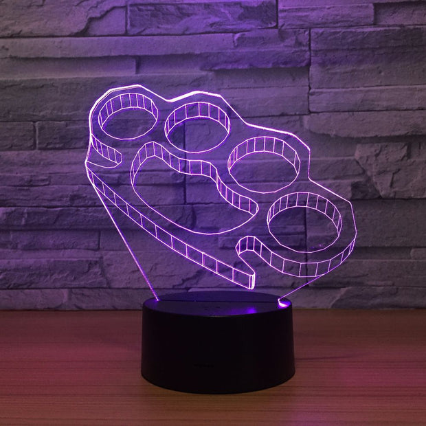 3D LED Night Light Self-defense Hand Clasps Acrylic Creative Usb Light Bedside Lamp, Modern Creative Usb Lamp Fast Drop Shipping