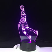 Michael Jordan Slum Dunk Figure Sports Basketball Home Decoration Birthday Gift for Kids Boy Child 3d LED Night Light Lamp 3320