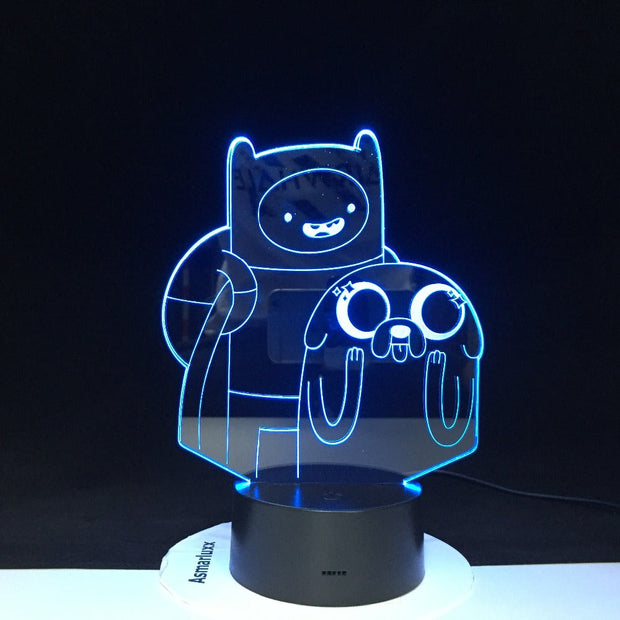 Cute Cartoon Table Desk Lamp Children Night 3D LED Night Light Lampara Change Bedroom Xmas Gift Decoration Kids Dropshipping