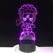 Uzumaki Naruto 3D Lamp Color Changing Light For Children Bedroom Decoration Nightlight Baby Kungfu Naruto Led Night Light Gift For Kids 3289