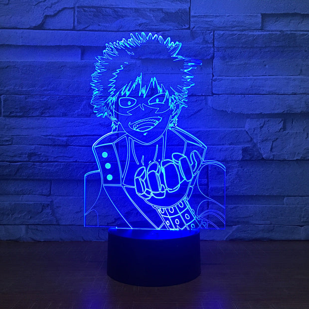 Naruto Figure 7 Color Change 3D Led Visual Modelling Anime Night Light Kids Touch Button Usb Table Lamp Home Decor Lighting Gift