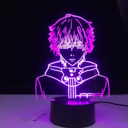 Tokyo Ghoul Ken Kaneki Face Nightlight for Reading Room Decor Light Anime Gift for Birthday Table Lamp Usb 3d Led Night Light