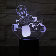 Budget Deal Mario Racing 7/16 Colors Chang 3D LED Night Light Sleep Bedroom Decor Lamp Love Valentines Gift Dropship 3D-2493