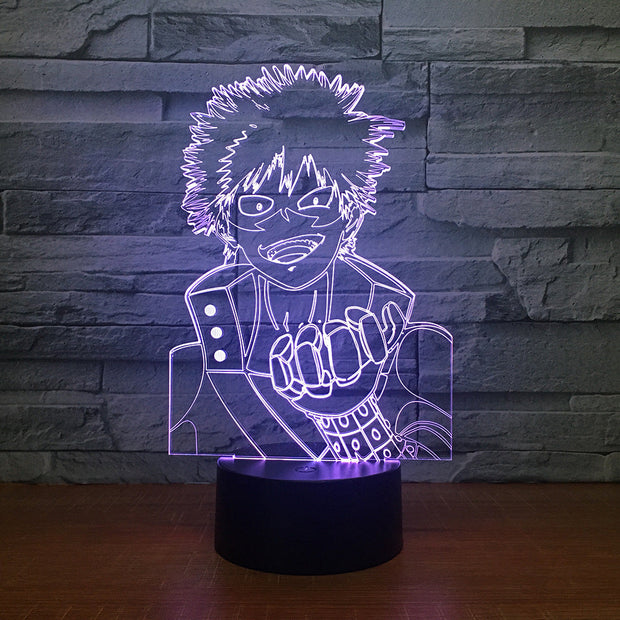 Naruto Figure 7 Color Change 3D Led Visual Modelling Anime Night Light Kids Touch Button Usb Table Lamp Home Decor Lighting Gift