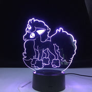 3D Illusion Night Lamp Pokemon Go Galarian Ponyta Figure Nightlight for Girls Bedroom Decor Colorful Kids LED 3D Night Light