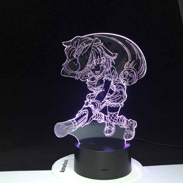 Dragon Ball Vegeta 3D LED Light Nightlights Color Changing Remote Control Dragon Ball Super LED Desk Lamp for Bedroom Decoration