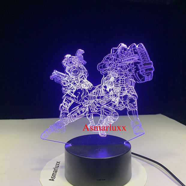 Legend 3D LED Lamp Changeable Mood Lamp LED 7 Colors USB Decor Illusion Table Lamp for Home Decorative As Game Toy Gift