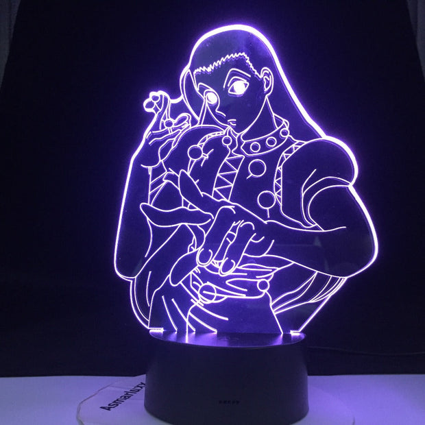 ILLUMI ZOLDYCK LED ANIME LAMP HUNTER X Figure 3d Lamp Acrylic Led Night Light Bedroom Decor Light for Kid Child Birthday Gift