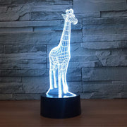 3D Lamp Giraffe 7 Colors RGB Led Night Lamps for Kids Touch Led USB Table Lampara Baby Sleeping Nightlight Novelty Drop Shipping