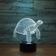 Tortoise 3d Lamp Led Animals Night Light 7 Colors Changing Nightlight Children's Bedroom Lighting Home Decor Drop Shipping