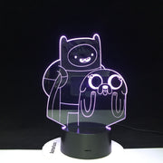 Cute Cartoon Table Desk Lamp Children Night 3D LED Night Light Lampara Change Bedroom Xmas Gift Decoration Kids Dropshipping