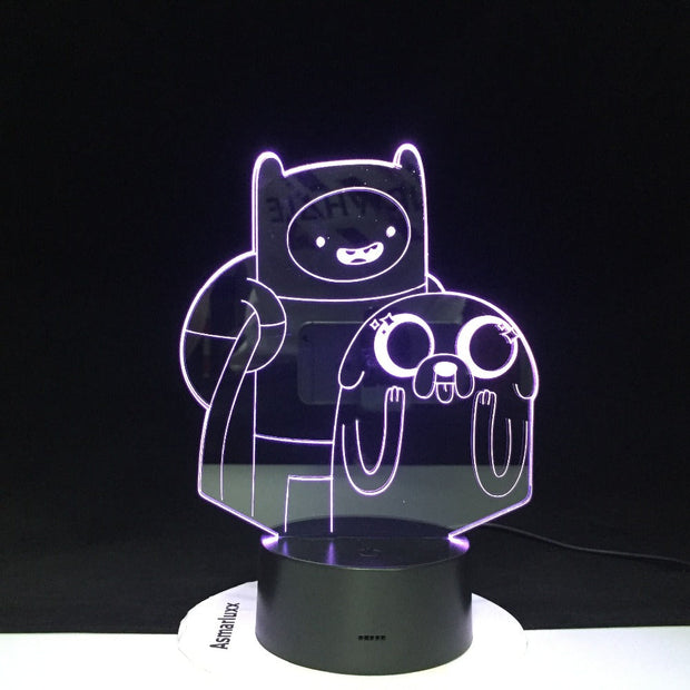 Cute Cartoon Table Desk Lamp Children Night 3D LED Night Light Lampara Change Bedroom Xmas Gift Decoration Kids Dropshipping