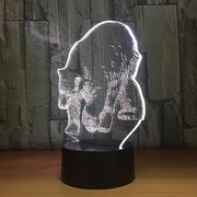 Polar Bear 3D LED Lamp 5V USB Table Lamp Night Lights 3D 7 Colors Changing Light lamp as New Year Gift For Children Friends