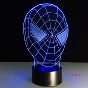 Spiderman Mask 3D Lamp