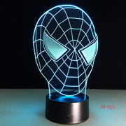Spiderman Mask 3D Lamp