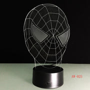 Spiderman Mask 3D Lamp
