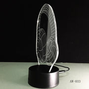 3D DJ Headphone Illlusion Lamp Studio Monitor Headset Hifi Music Earphone 3d Night Light Colorful Table Lamp Home Gift AW-033