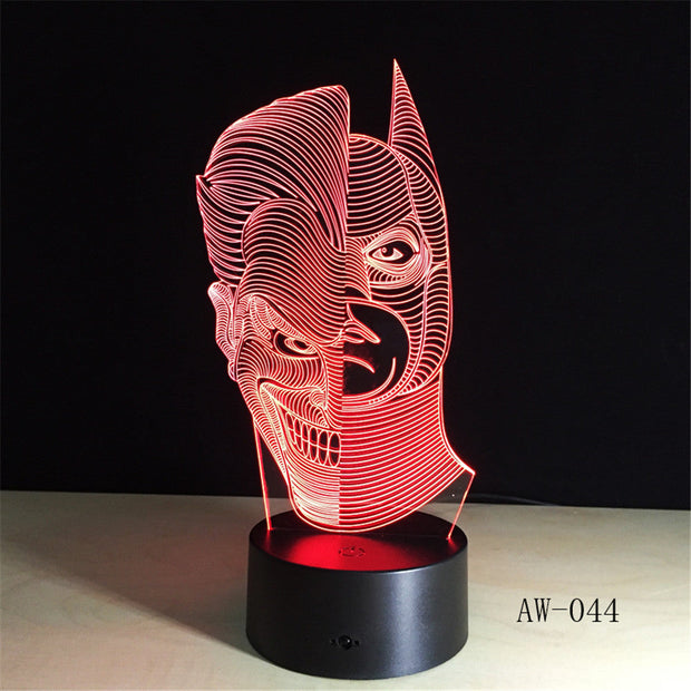 Joker x Batman 3D Lamp