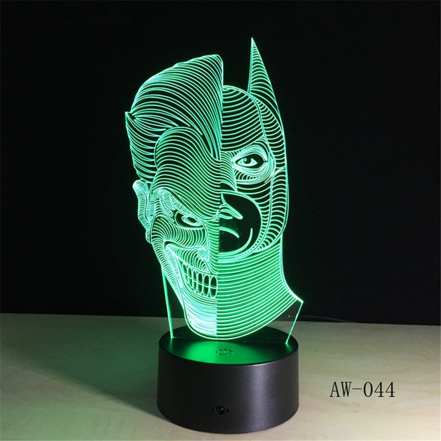 Joker x Batman 3D Lamp