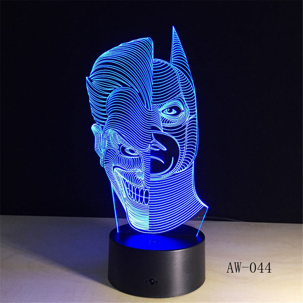 Joker x Batman 3D Lamp
