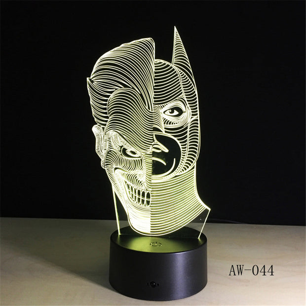 Joker x Batman 3D Lamp