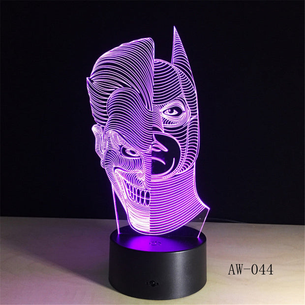 Joker x Batman 3D Lamp