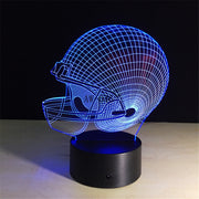 Helmet 3D Lamp