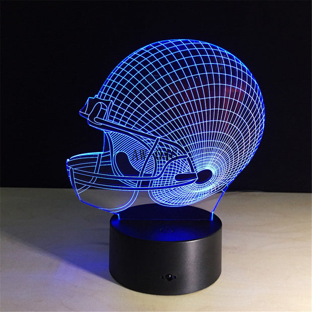 Helmet 3D Lamp