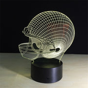 Helmet 3D Lamp