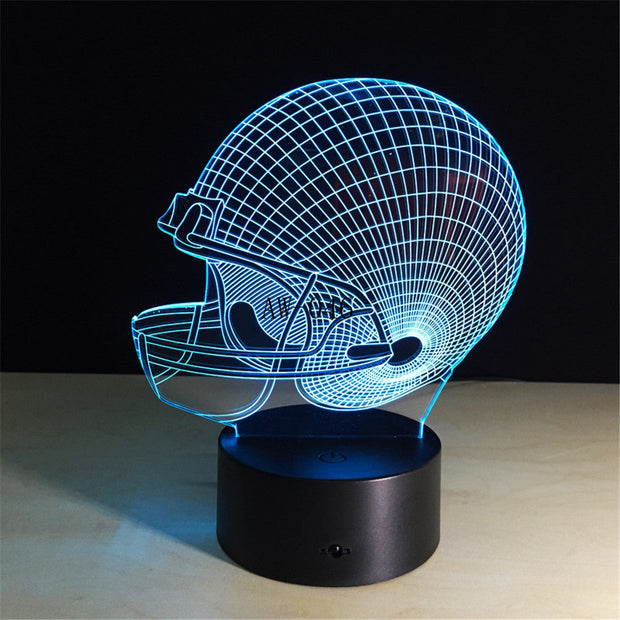 Helmet 3D Lamp