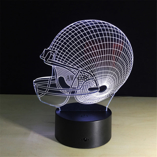 Helmet 3D Lamp