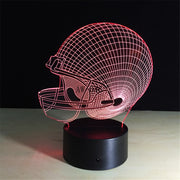 Helmet 3D Lamp