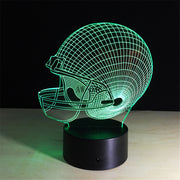 Helmet 3D Lamp