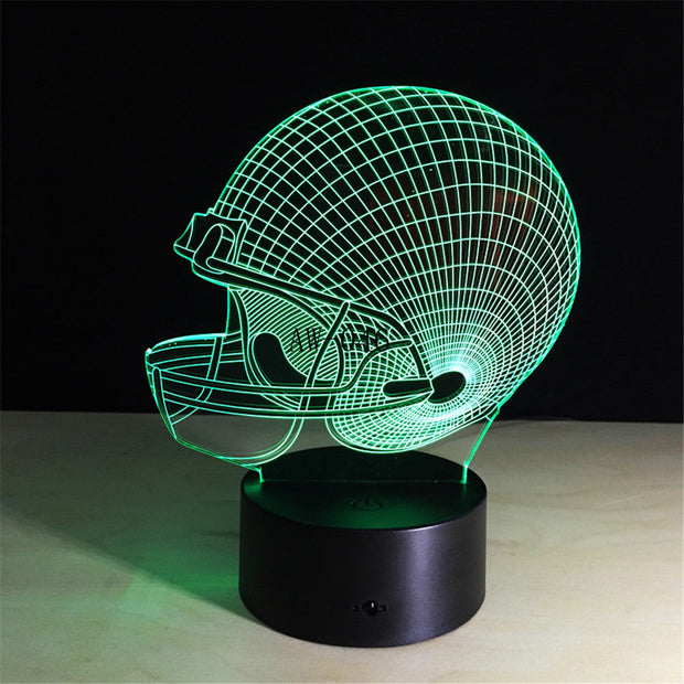Helmet 3D Lamp