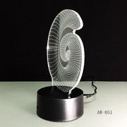 Swirl 3D Lamp