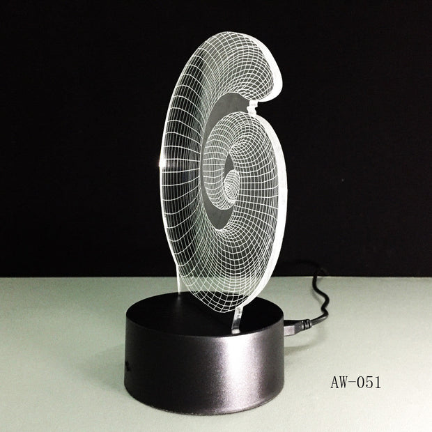 Swirl 3D Lamp