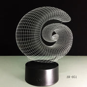 Swirl 3D Lamp