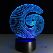 Swirl 3D Lamp